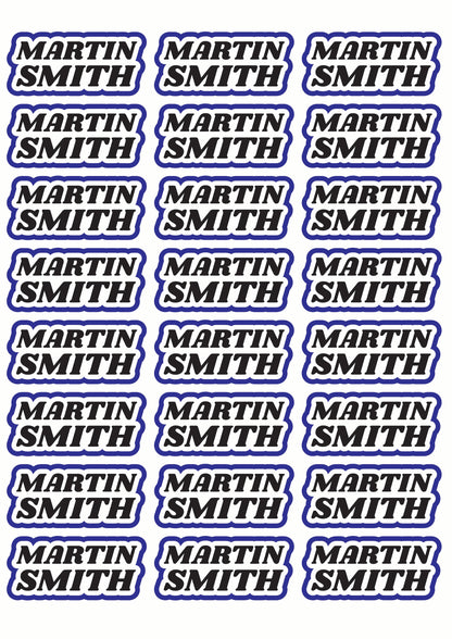 Race Name Stickers For 1/5th scale Radio Controlled Vehicle A4,A5 Available