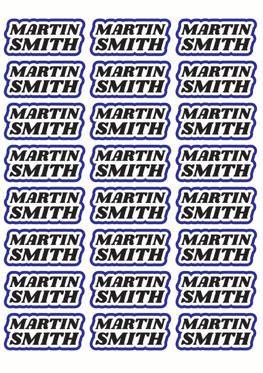 Race Name Stickers For 1/5th scale Radio Controlled Vehicle A4,A5 Available