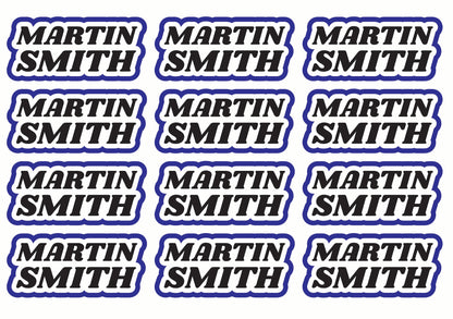Race Name Stickers For 1/5th scale Radio Controlled Vehicle A4,A5 Available