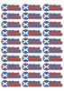 Round Flag Race Name Stickers For 1/5th scale Radio Controlled Vehicle A4,A5 Available