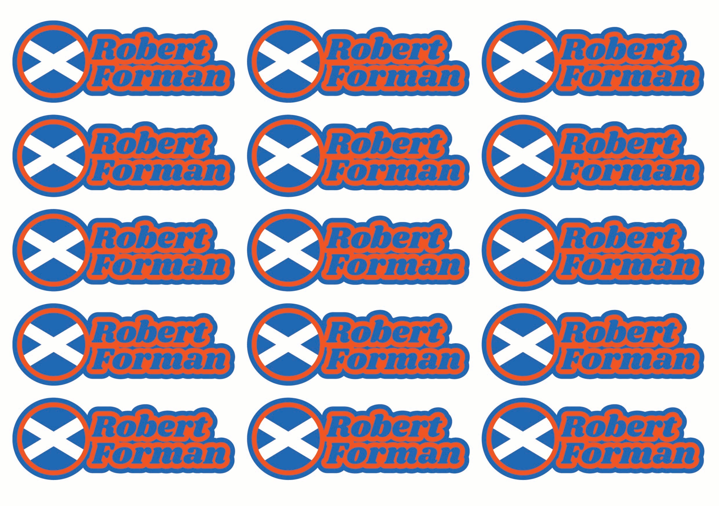Race Name Stickers For 1/5th, 1/8th, 1/10th scale Radio Controlled Vehicle A4,A5 Available