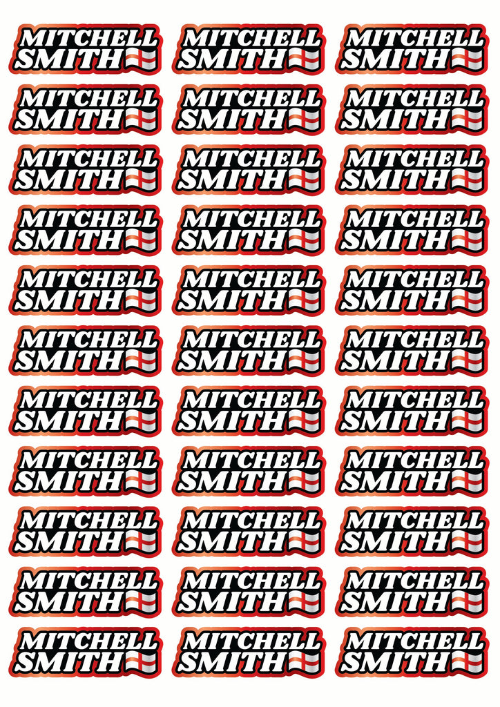 Wavey Race Name Stickers For 1/5th scale Radio Controlled Vehicle A4,A5 Available
