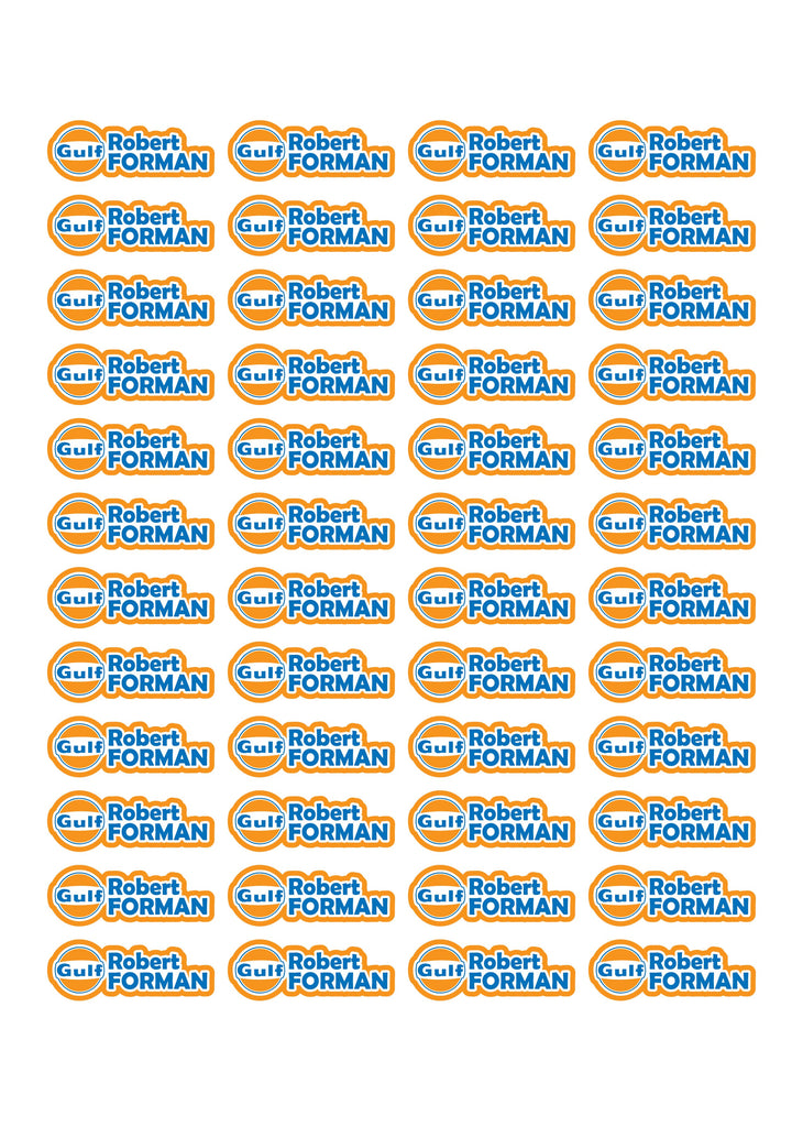 Logo Race Name Stickers For 1/8th scale Radio Controlled Vehicle A4,A5 Available