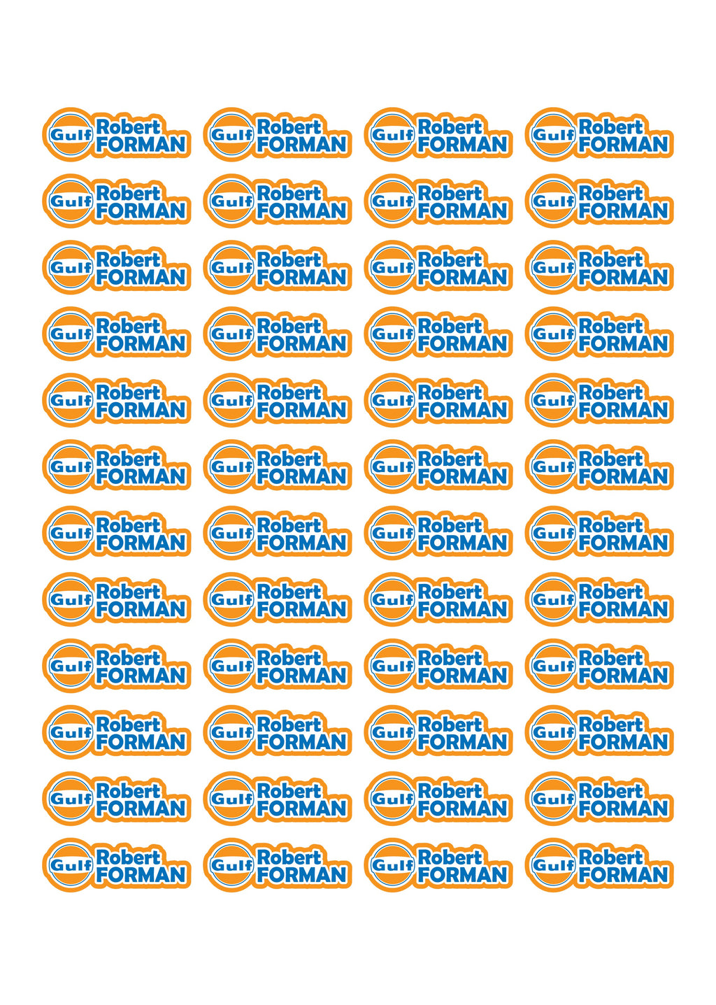 Race Name Stickers For 1/5th, 1/8th, 1/10th scale Radio Controlled Vehicle A4,A5 Available