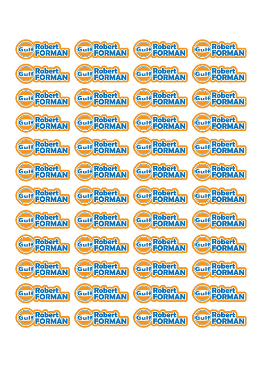 Logo Race Name Stickers For 1/8th scale Radio Controlled Vehicle A4,A5 Available