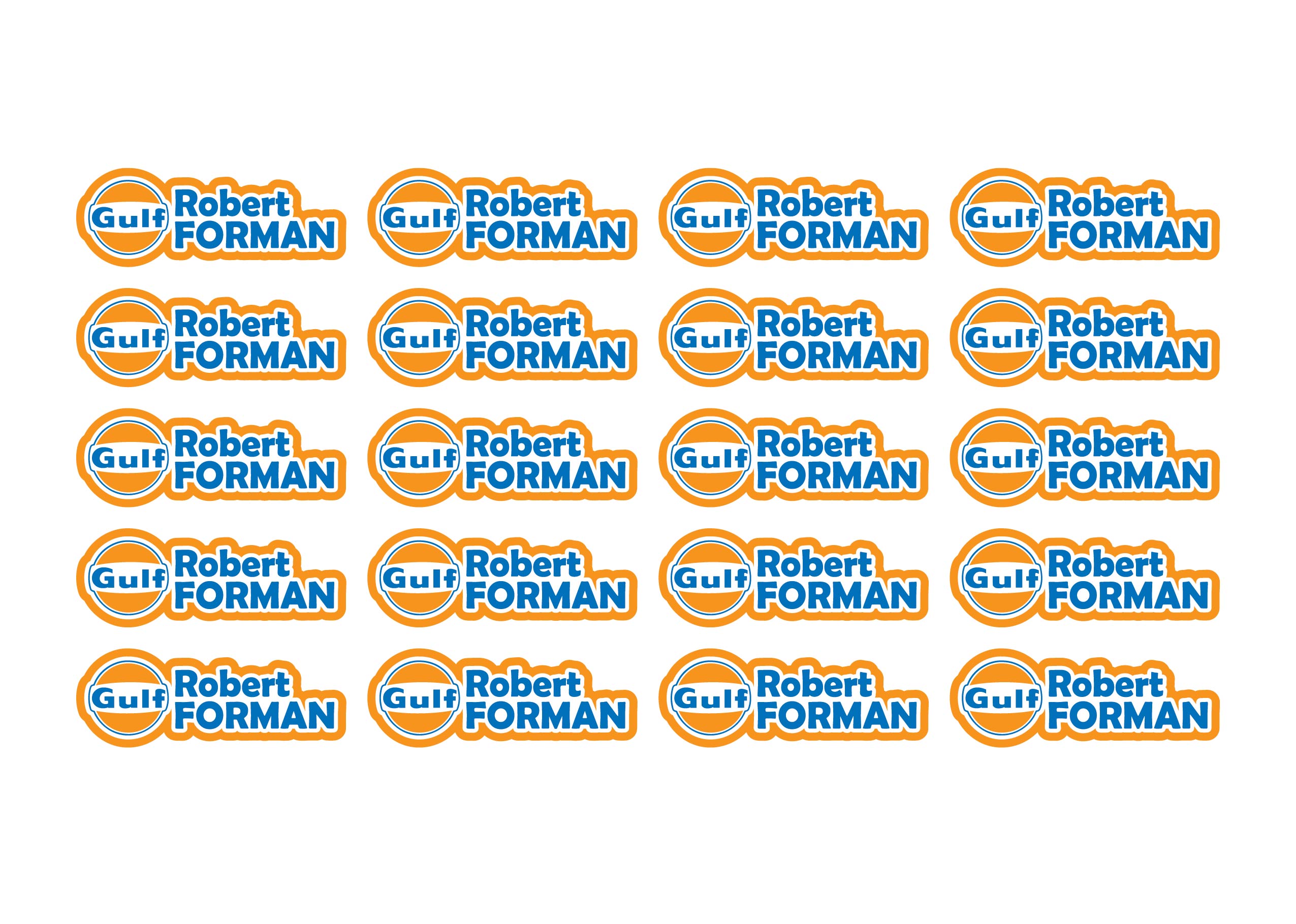 Race Name Stickers For 1/5th, 1/8th, 1/10th scale Radio Controlled Vehicle A4,A5 Available