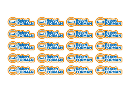 Logo Race Name Stickers For 1/8th scale Radio Controlled Vehicle A4,A5 Available