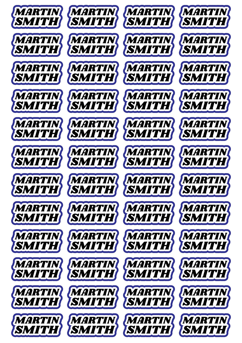 Race Name Stickers For 1/5th, 1/8th, 1/10th scale Radio Controlled Vehicle A4,A5 Available