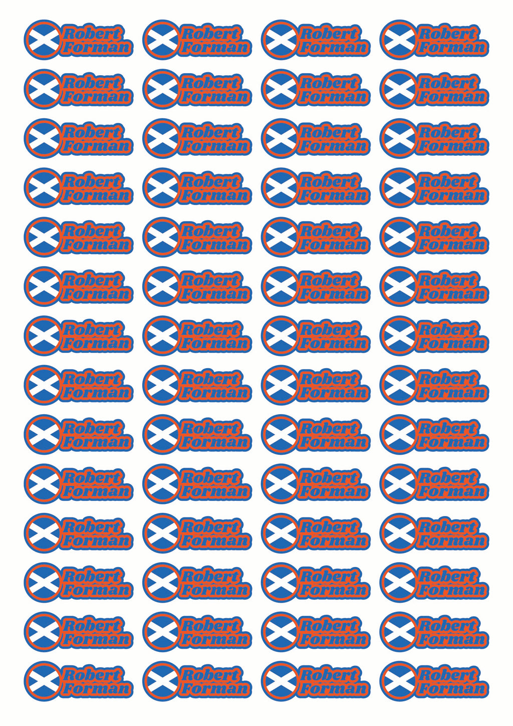 Race Name Stickers For 1/5th, 1/8th, 1/10th scale Radio Controlled Vehicle A4,A5 Available