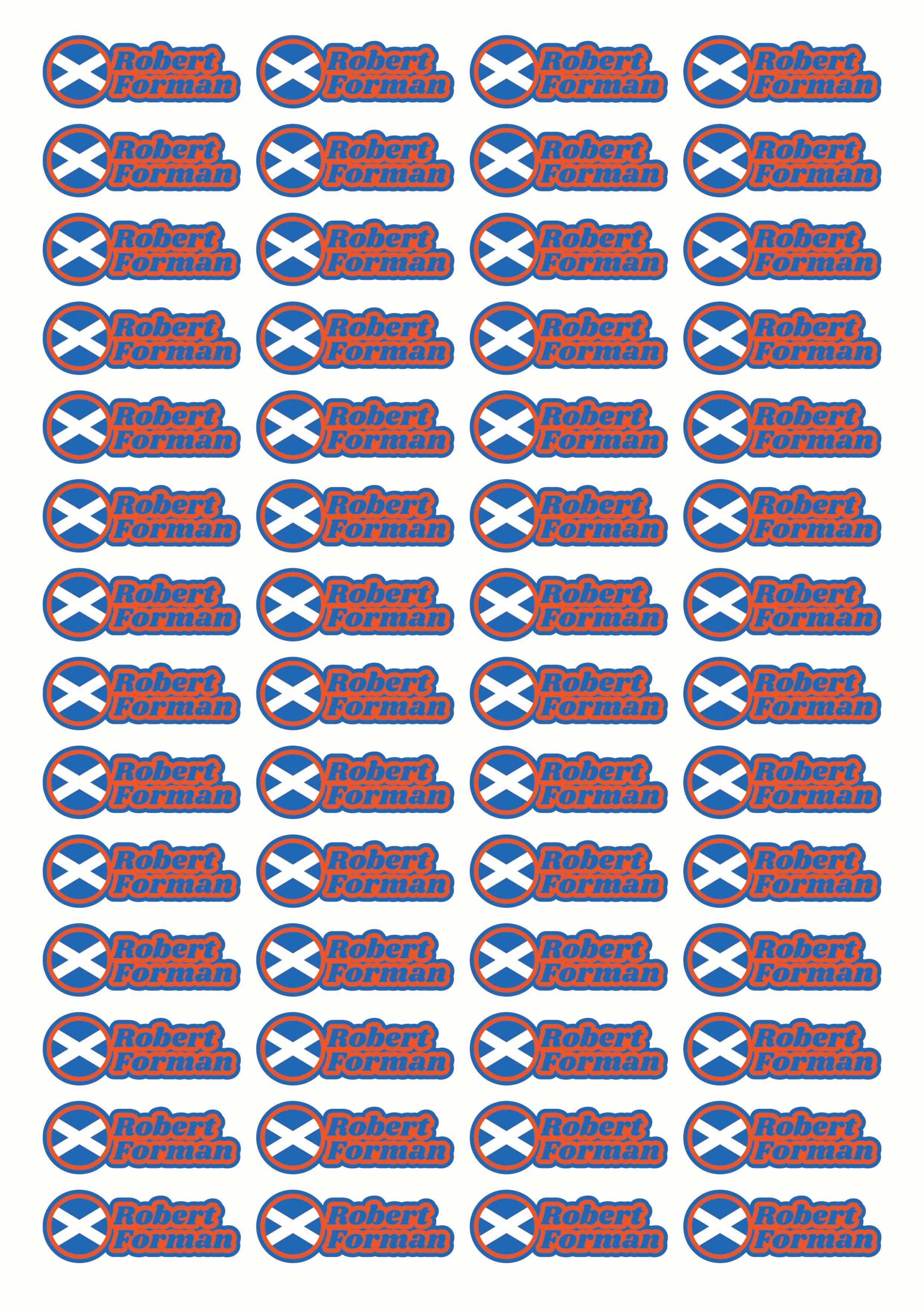 Race Name Stickers For 1/5th, 1/8th, 1/10th scale Radio Controlled Vehicle A4,A5 Available
