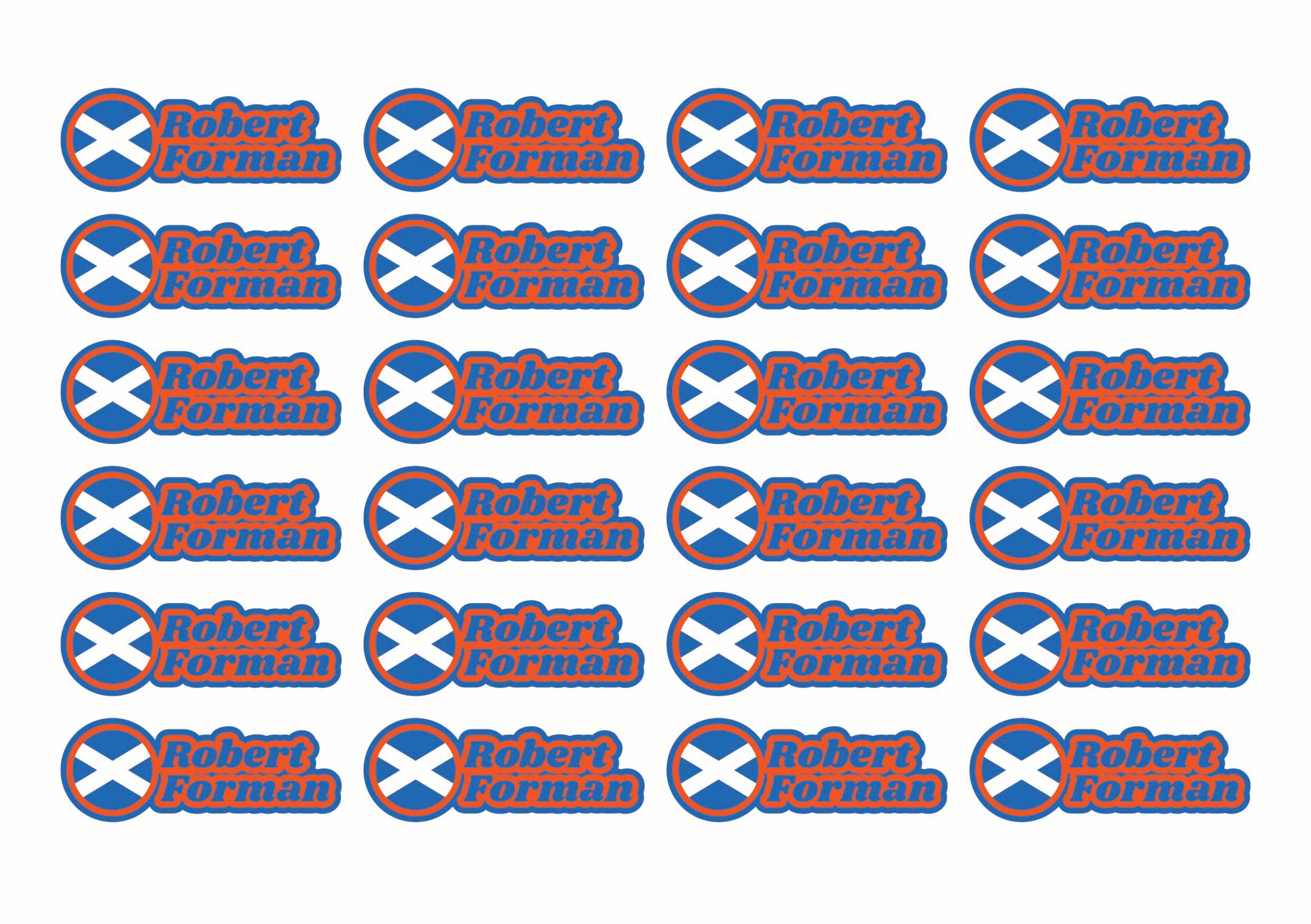 Race Name Stickers For 1/5th, 1/8th, 1/10th scale Radio Controlled Vehicle A4,A5 Available