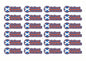 Round Flag Race Name Stickers For 1/8th scale Radio Controlled Vehicle A4,A5 Available