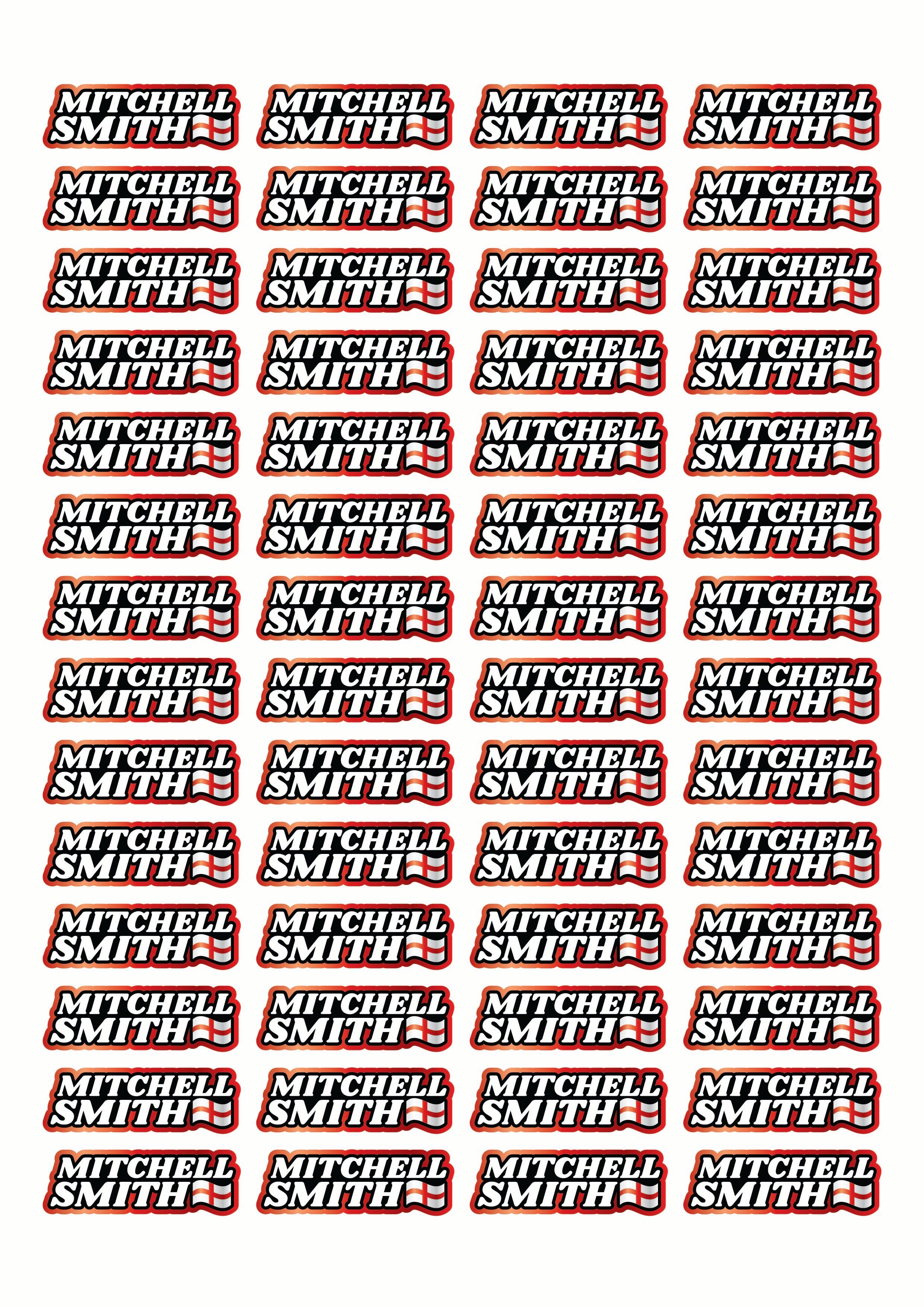 Race Name Stickers For 1/5th, 1/8th, 1/10th scale Radio Controlled Vehicle A4,A5 Available