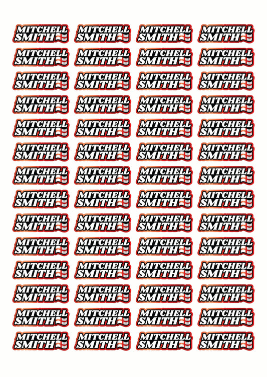 Wavey Race Name Stickers For 1/8th scale Radio Controlled Vehicle A4,A5 Available