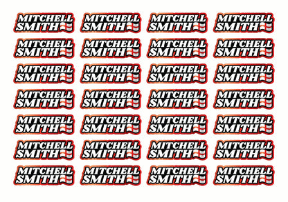 Wavey Race Name Stickers For 1/8th scale Radio Controlled Vehicle A4,A5 Available