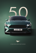 SEC01 Mustang 50 Yrs Special Edition Car Poster Printed | Premium Waterproof & Tear Resistant Full Colour Posters