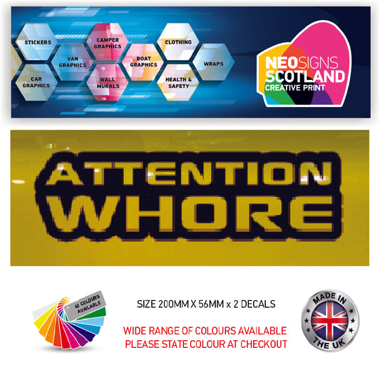 200CG001 Attention Sticker 200mm x 56mm
