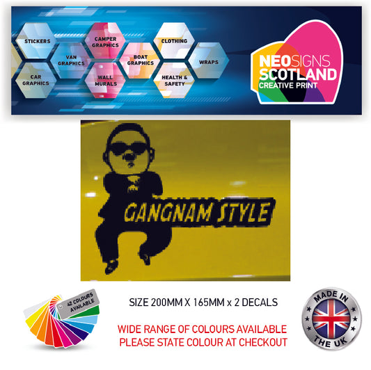 200CG006 Gangnam Style Sticker 200mm x 165mm