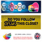 200CG007 Do You Follow Jesus This Close? Sticker 200mm x 46mm