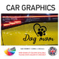200CG017 Dog Mom Sticker 200mm x 132mm
