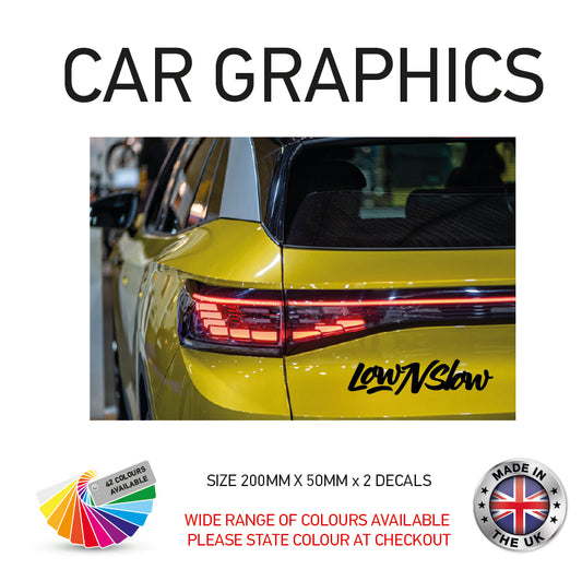 200CG023 Low n Slow Sticker 200mm x 50mm