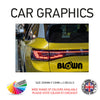 200CG025 Blown Sticker 200mm x 53mm