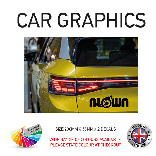 200CG025 Blown Sticker 200mm x 53mm
