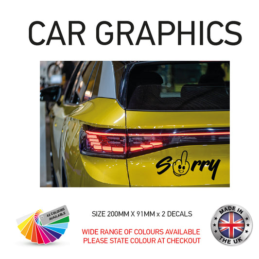200CG027 Sorry Sticker 200mm x 91mm