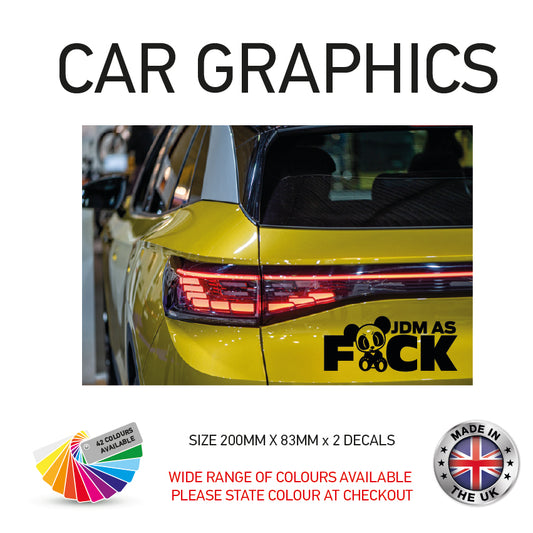 200CG029 JDM As F*ck Sticker 200mm x 83mm