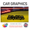 200CG003 Get in Sit Down Shut Up & Hang On Sticker 200mm x 54mm