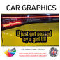 200CG004 U Just Got Passed By a Girl!!! Sticker 200mm x 74mm