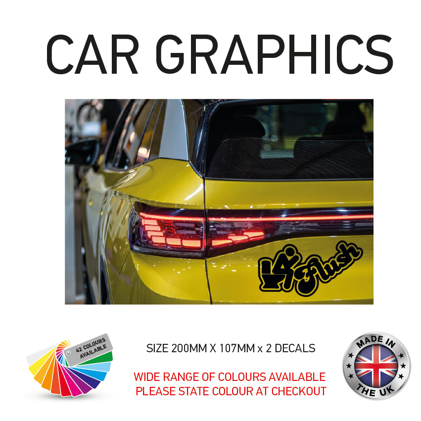 200mm x 2 Sticker Car Sticker Choice of 116 200CG