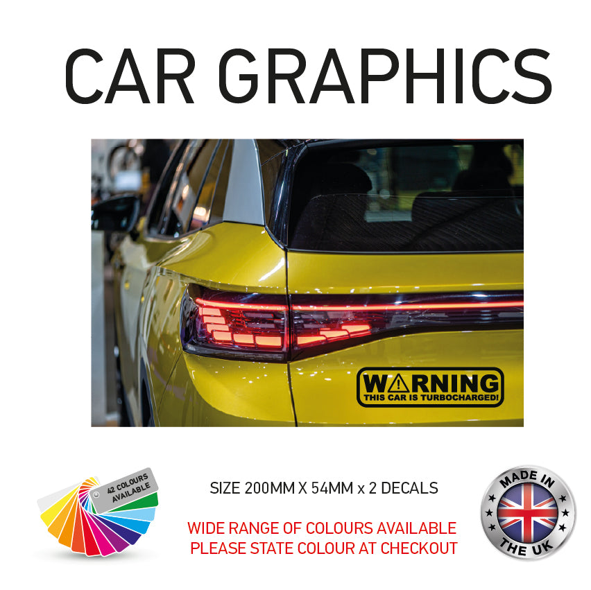 200mm x 2 Sticker Car Sticker Choice of 116 200CG