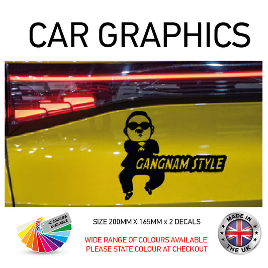 200CG006 Gangnam Style Sticker 200mm x 165mm