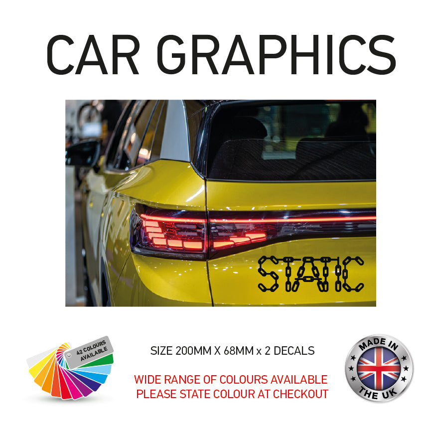 200mm x 2 Sticker Car Sticker Choice of 116 200CG