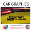 200CG007 Do You Follow Jesus This Close? Sticker 200mm x 46mm