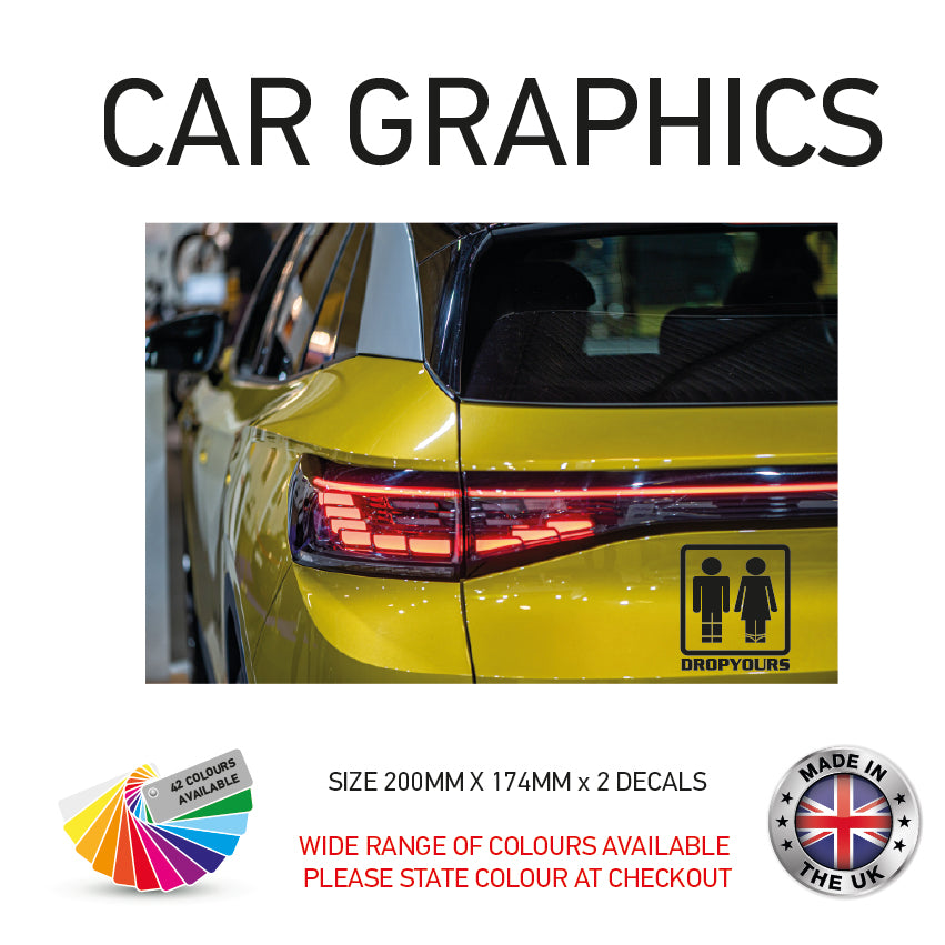 200mm x 2 Sticker Car Sticker Choice of 116 200CG