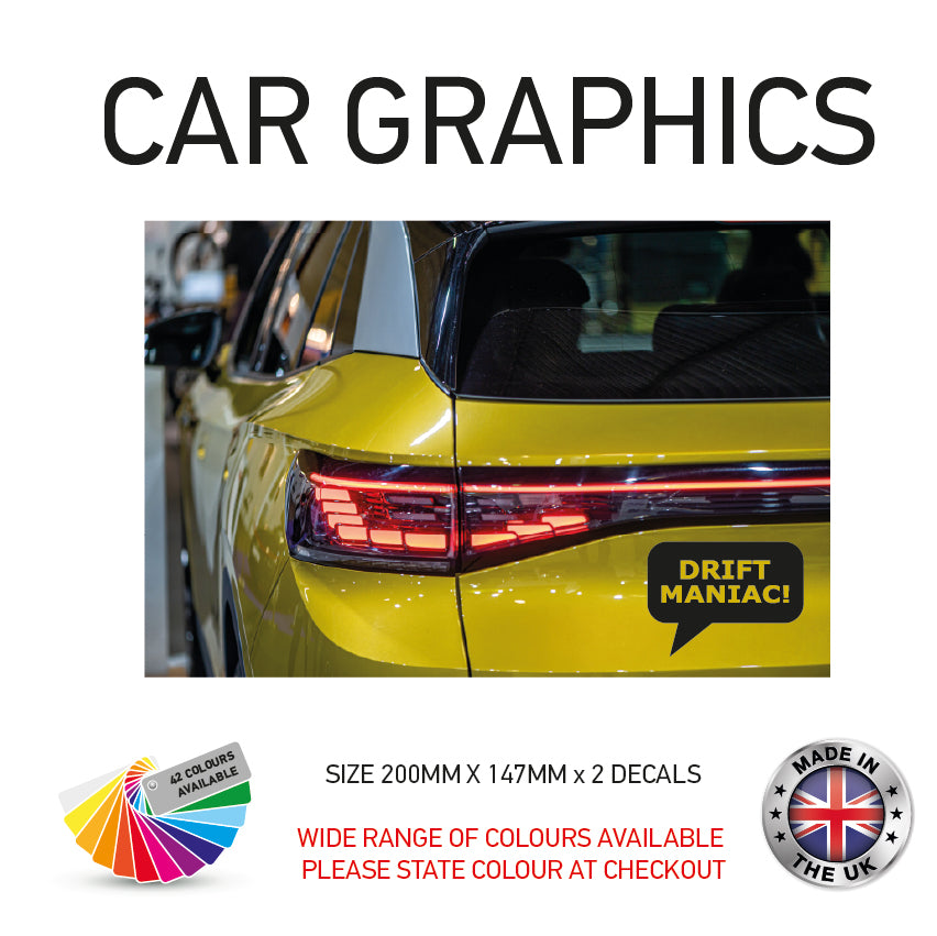 200mm x 2 Sticker Car Sticker Choice of 116 200CG