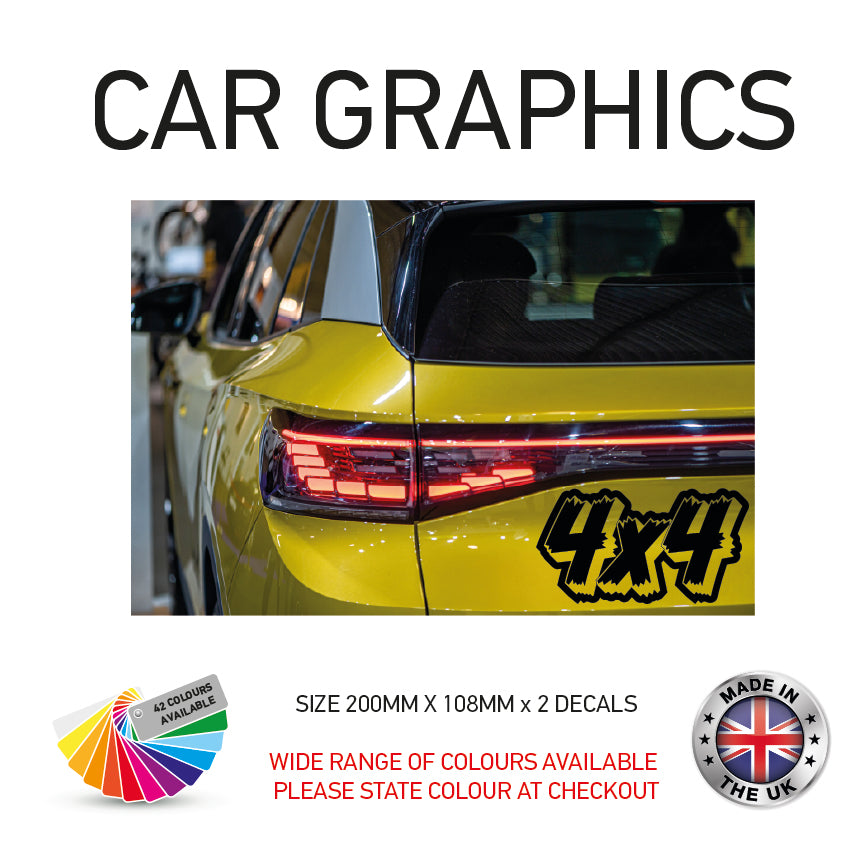 200mm x 2 Sticker Car Sticker Choice of 116 200CG