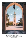 DAV201 Casablanca Morocco Printed | Premium Waterproof & Tear Resistant Full Colour Posters