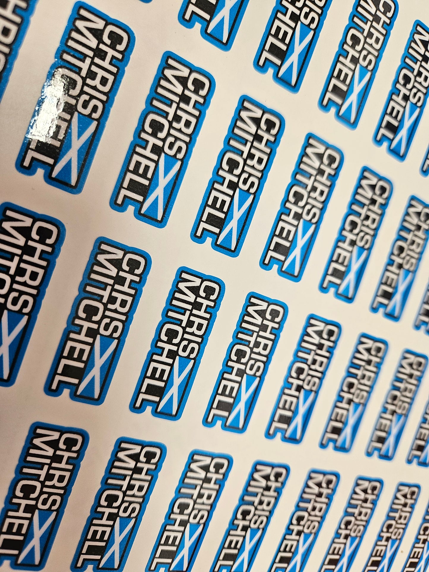 Race Name Stickers For 1/5th scale Radio Controlled Vehicle A4,A5 Available