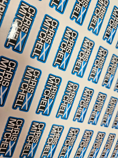 Race Name Stickers For 1/5th scale Radio Controlled Vehicle A4,A5 Available