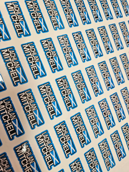 Race Name Stickers For 1/5th scale Radio Controlled Vehicle A4,A5 Available