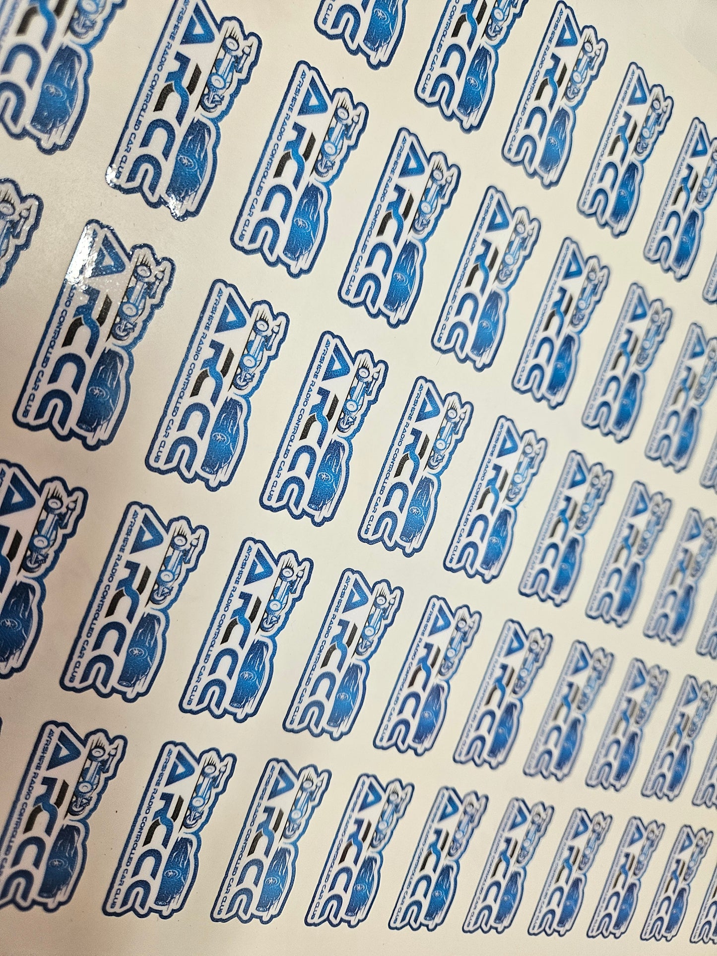 Race Name Stickers For 1/5th scale Radio Controlled Vehicle A4,A5 Available