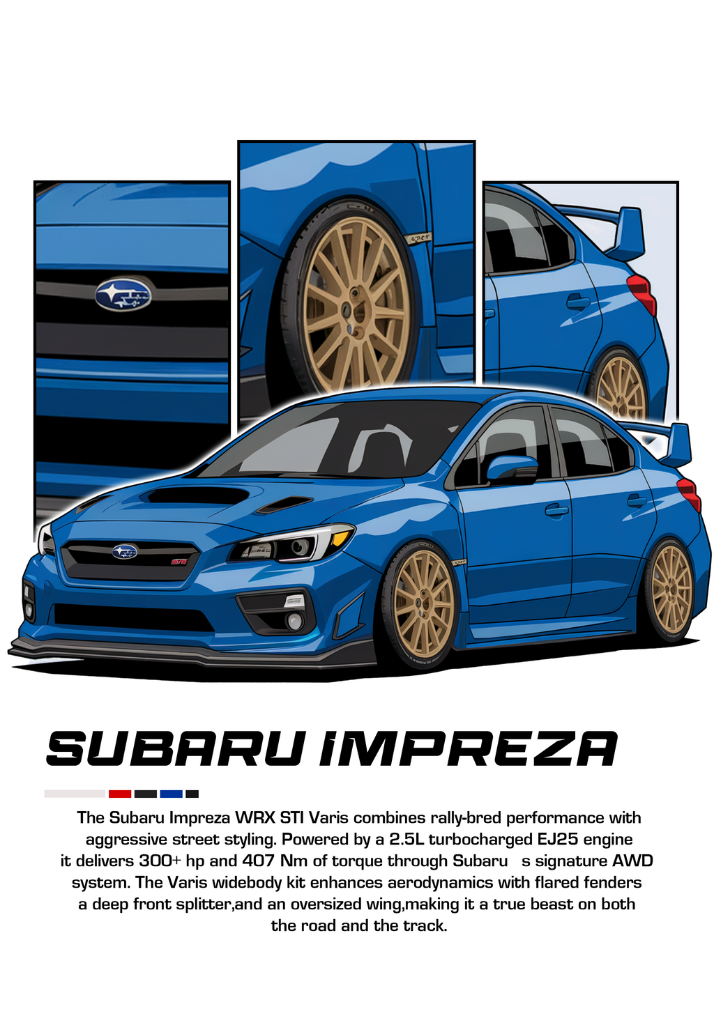 Car Poster Printed | Premium Waterproof & Tear Resistant Full Colour Posters