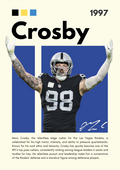 NFL21 Maxx Crosby (1997) Printed | Premium Waterproof & Tear Resistant Full Colour Posters
