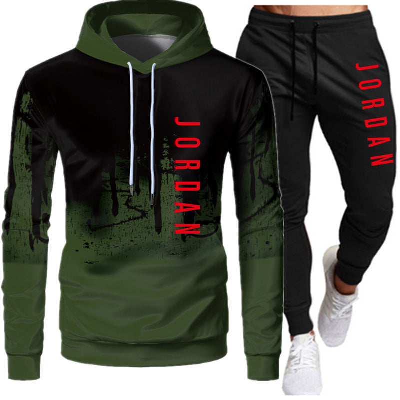 Men's 2-Piece Lightweight Hooded Sweatshirt and Jogger Set