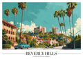 DAH22 Beverly Hills USA Printed | Premium Waterproof & Tear Resistant Full Colour Posters