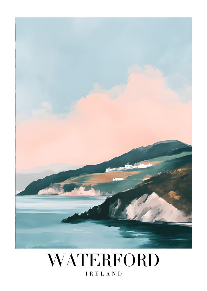 DAV234 Waterford Ireland Printed | Premium Waterproof & Tear Resistant Full Colour Posters