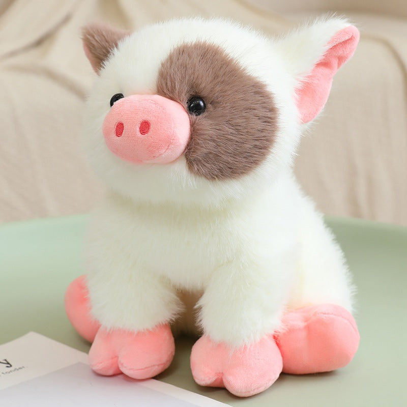 Cute and Adorable Little Pig Plush Toy, Soft Stuffed Animal Pig Doll, Comforting Sleep Companion for Kids Birthday Gift